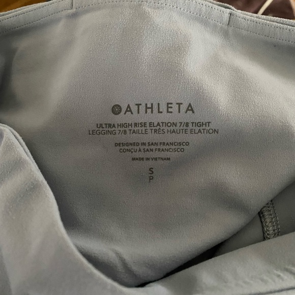 Athleta Ulta High Rise Elation 7/8 Tights Leggings Blue Star Size Small - Picture 8 of 8